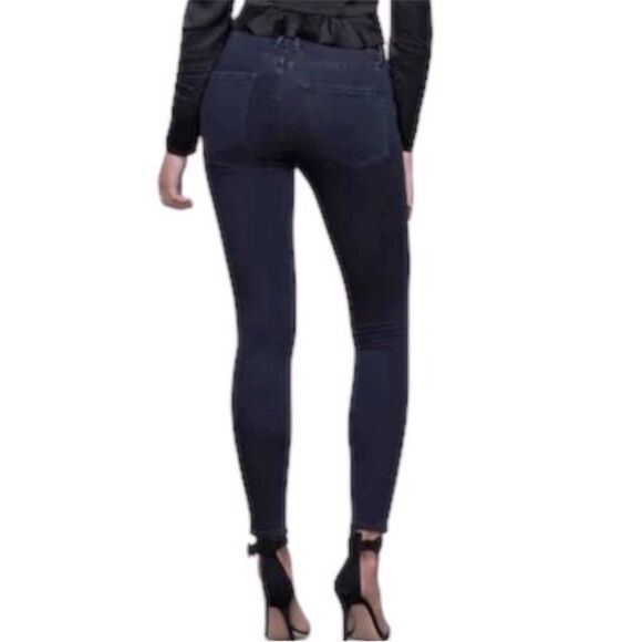 GOOD AMERICAN | Good Legs Crop Jeans Dark Wash Denim Blue375 Women’s Size 25 (0) - Picture 2 of 12